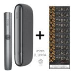 IQOS Iluma Siyah Cihaz+10 Paket Terea Dimensions Noor Set