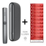 IQOS Iluma Siyah Cihaz+10 Paket Terea Sienna Set