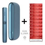 IQOS Iluma Mavi Cihaz+10 Paket Terea Sienna Set