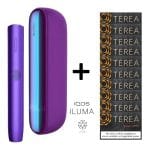 IQOS Iluma Neon Purple Limited Edition Cihaz+10 Paket Terea Dimensions Noor Set