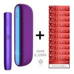 IQOS Iluma Neon Purple Limited Edition Cihaz+10 Paket Terea Sienna Set