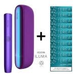 IQOS Iluma Neon Purple Limited Edition Cihaz+10 Paket Terea Turquoıse Set
