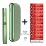 IQOS Iluma Yeşil Cihaz+10 Paket Terea Sienna Set