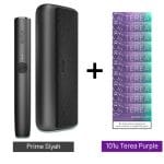 IQOS Iluma Prime Siyah Cihaz+10 Paket Terea Mauve Wave Set