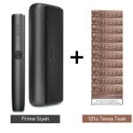 IQOS Iluma Prime Siyah Cihaz+10 Paket Terea Teak Set