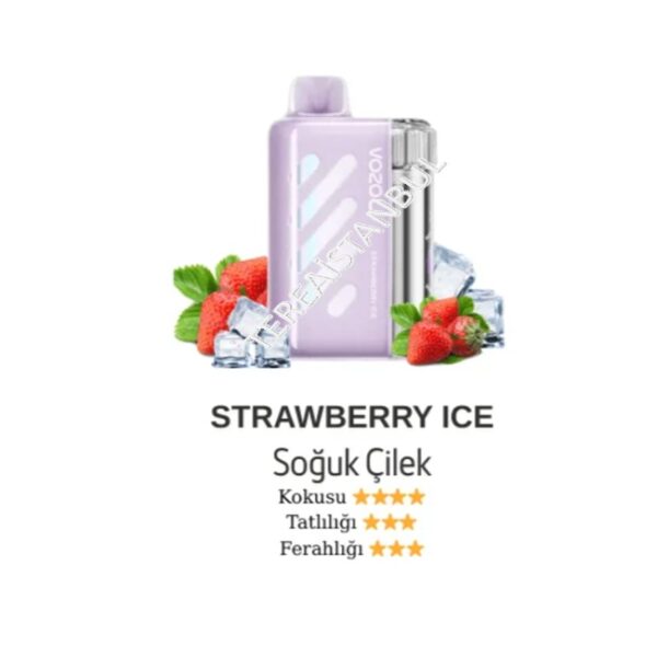 Vozol Vista 40000 Strawberry Ice-Çilek